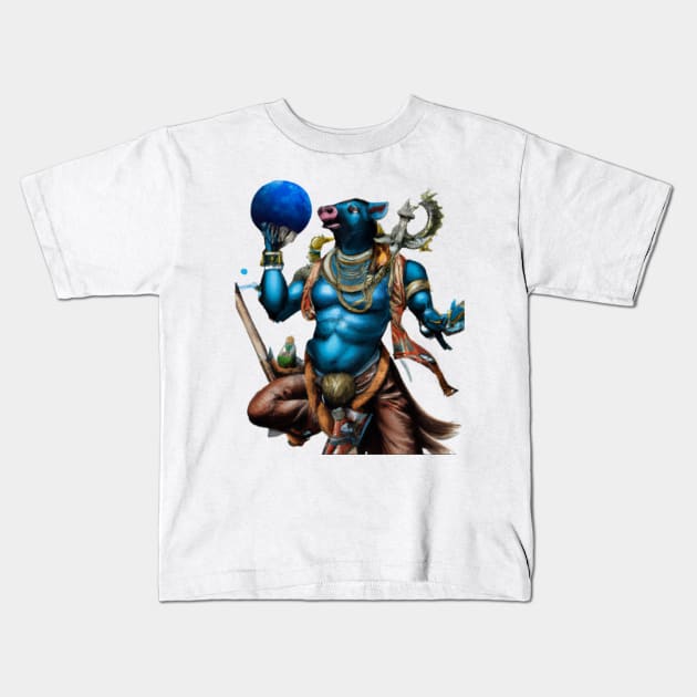 Varaha 1 Kids T-Shirt by Nohjangnim